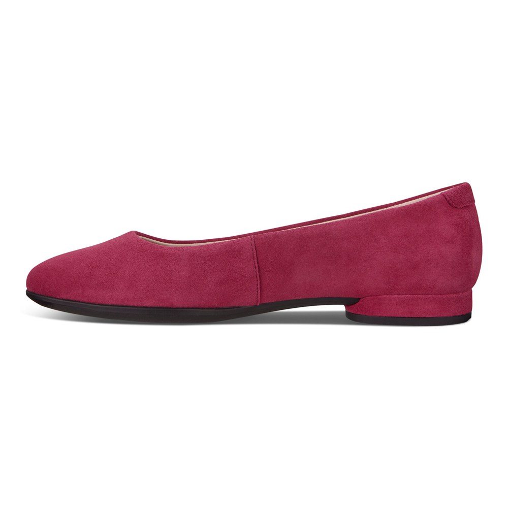 ECCO Womens Ballerinas Red - Anal - WPM-480632